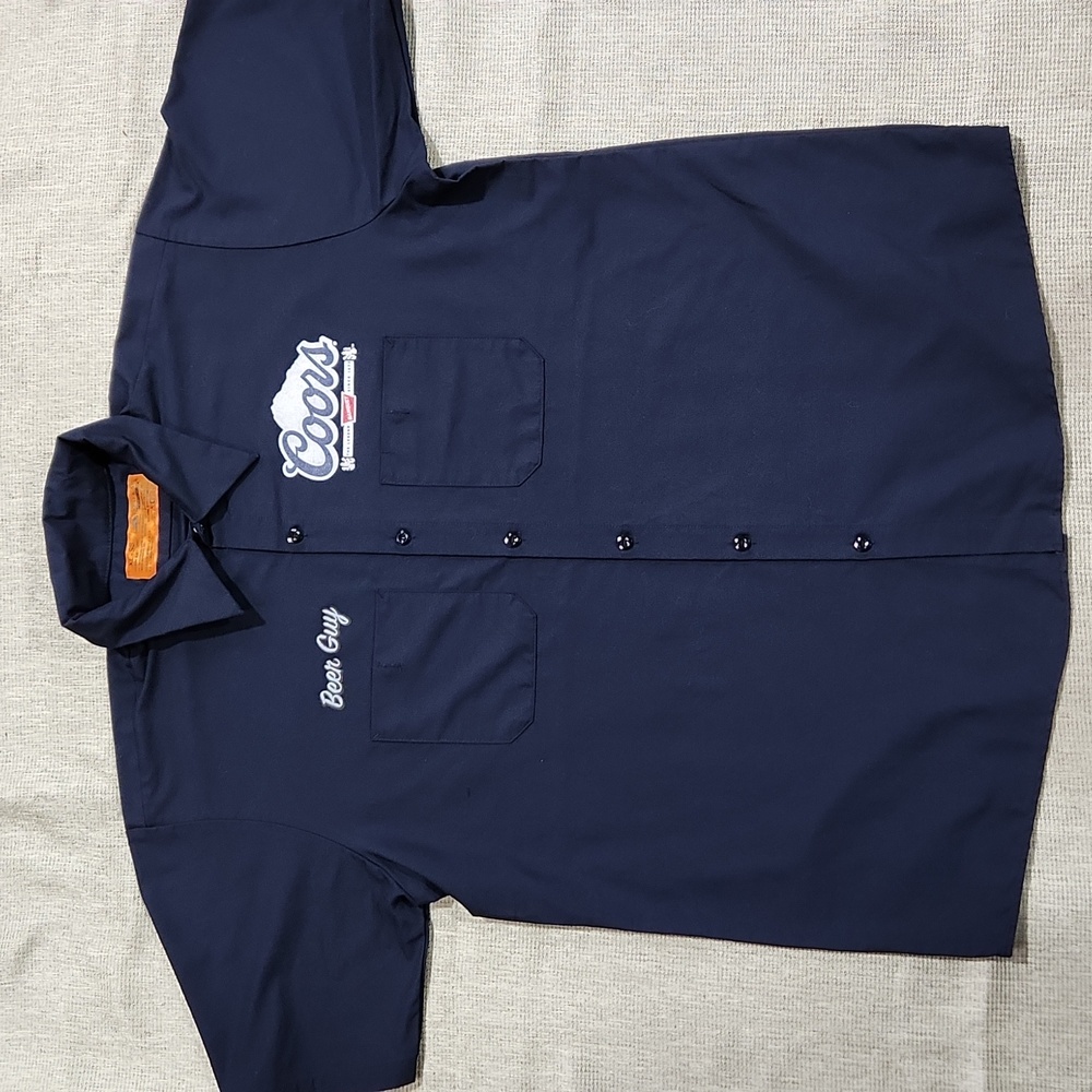 Vintage Y2K Coors Red Kap Button-Up Shirt - Size XL